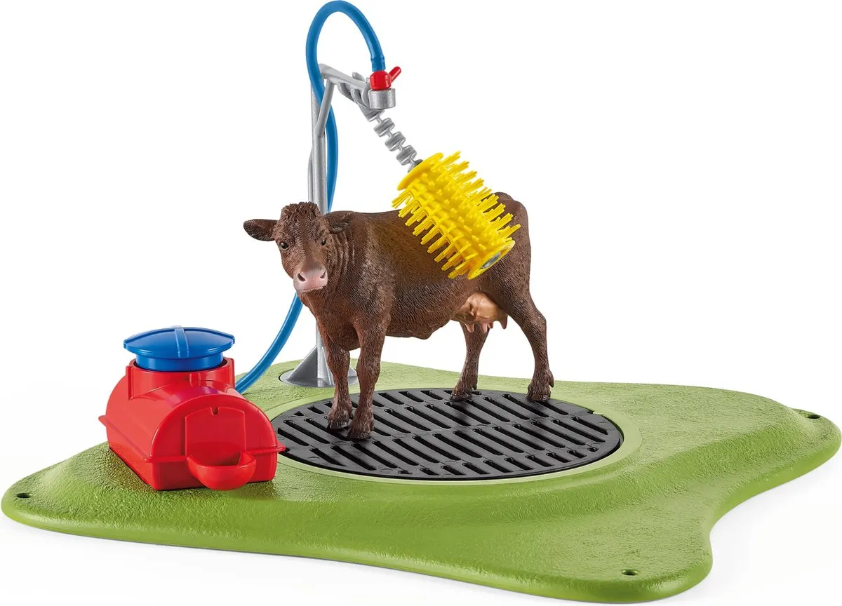 Schleich Farm World Wasstation Koeien Speelfiguurenset 17-delig