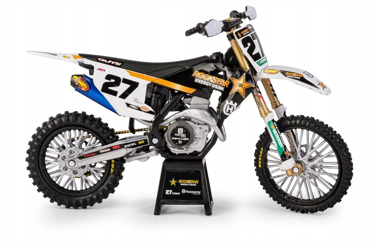 Husqvarna FC450 2022 Rockstar Energy Motorspeelgoed - Zwart/Wit/Goud