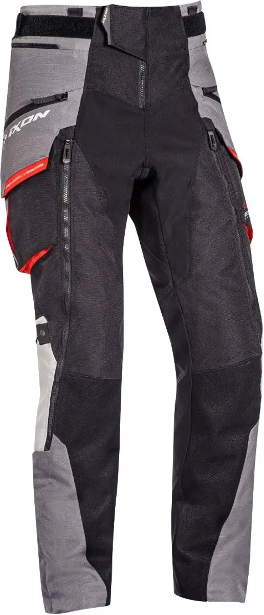 Ixon Ragnar PT Zwart Grijs Rood Textiele Motorbroek