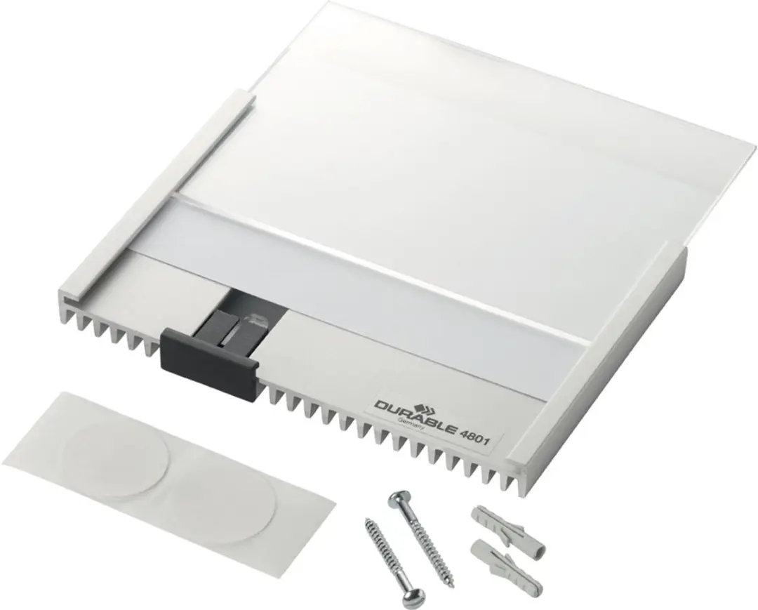 Durable 4801 Naambord - 149x105,5mm - Geanodiseerd aluminium
