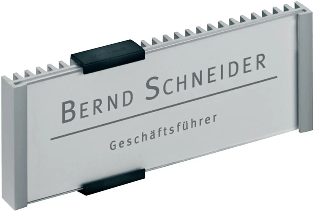 Durable 4801 Naambord - 149x105,5mm - Geanodiseerd aluminium