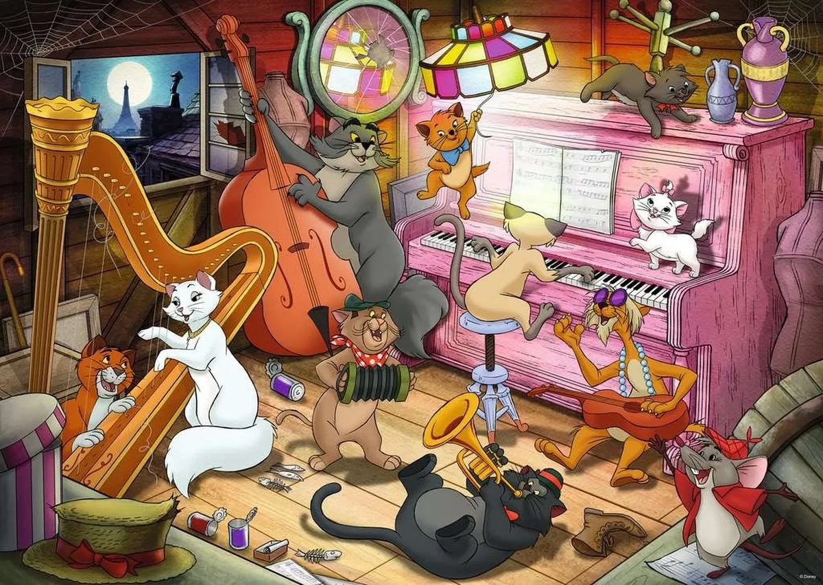 Ravensburger Disney Aristocats Puzzel 1000 Stuks - Multicolor