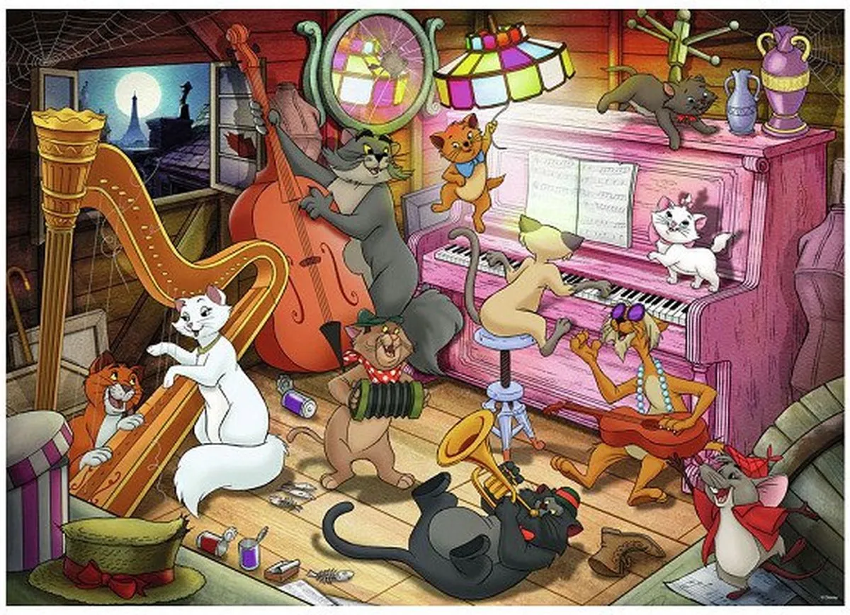 Ravensburger Disney Aristocats Puzzel 1000 Stuks - Multicolor
