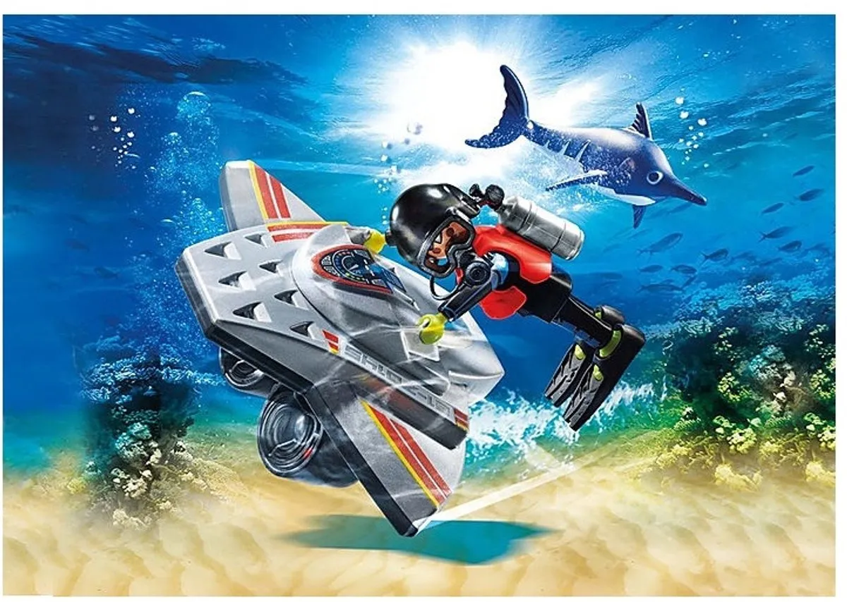 Playmobil City Action Redding op zee 70145 - Duikscooter - Multicolor