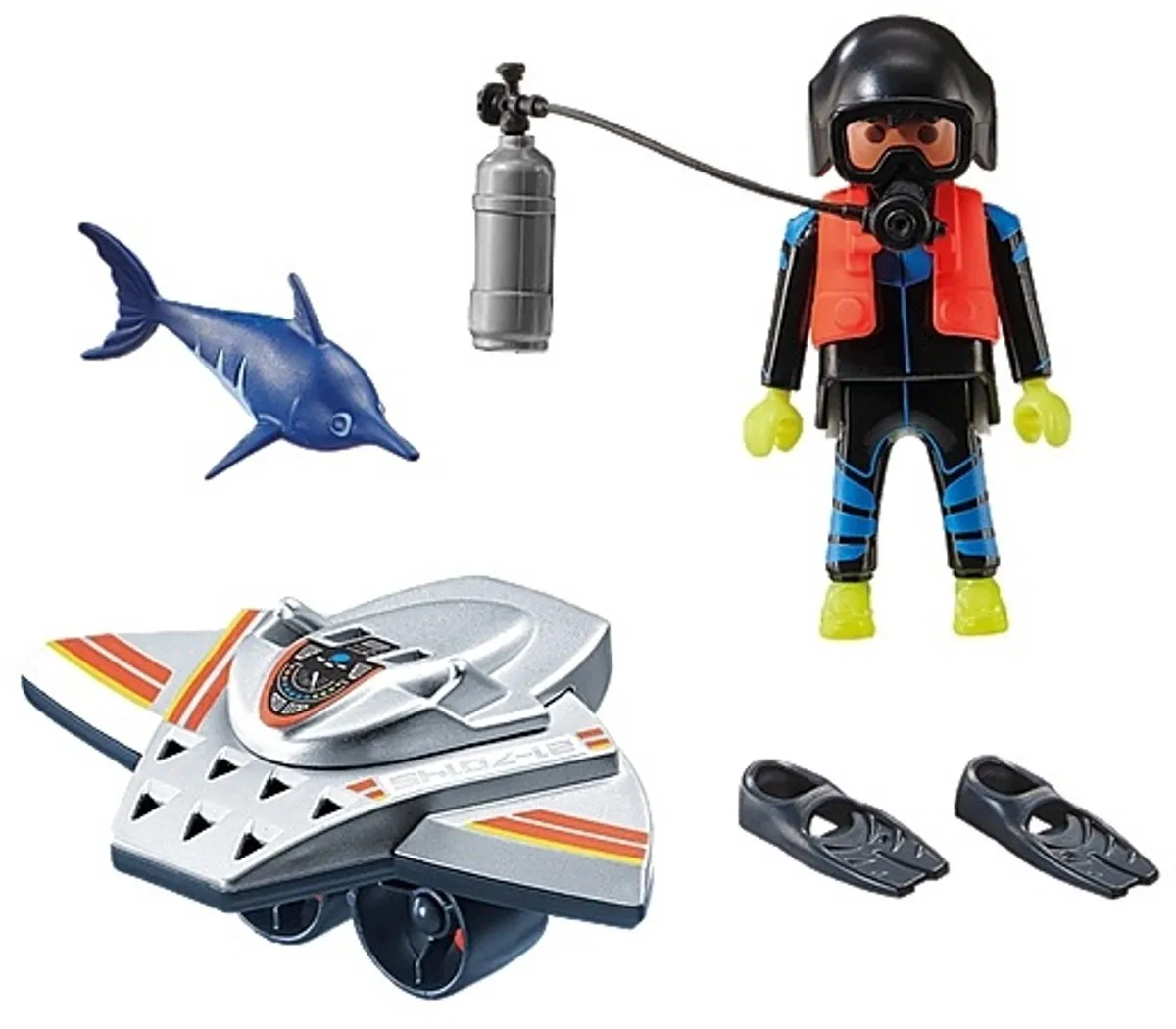 Playmobil City Action Redding op zee 70145 - Duikscooter - Multicolor
