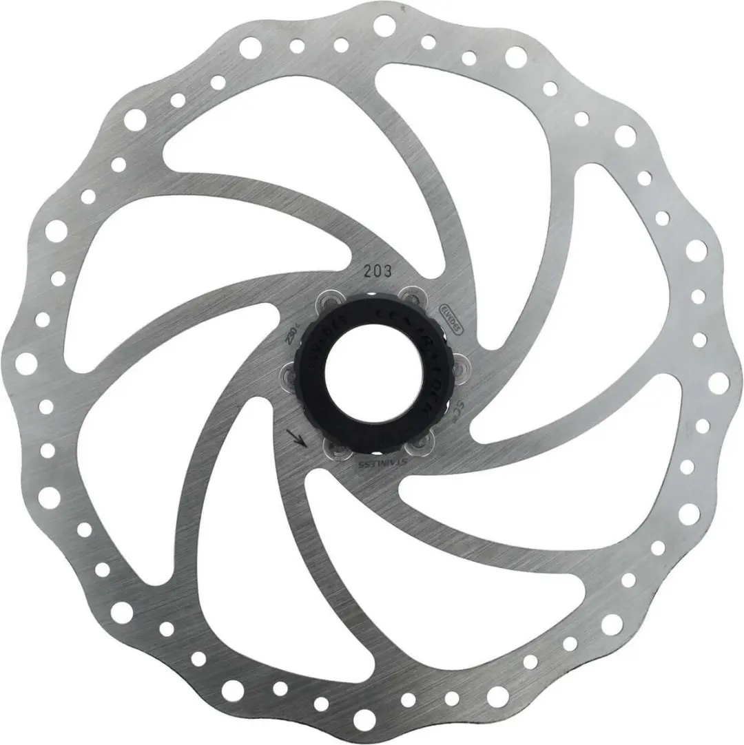 Elvedes SC14 Fiets Remschijf RVS - Ø203mm Center Lock - Grijs - afbeelding 3 van 3