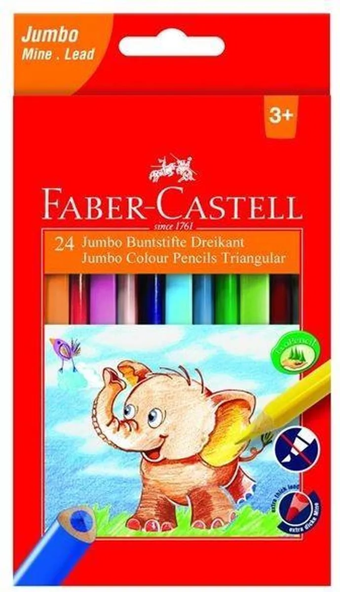 Faber-Castell Jumbo FC-116524 Kleurpotloden