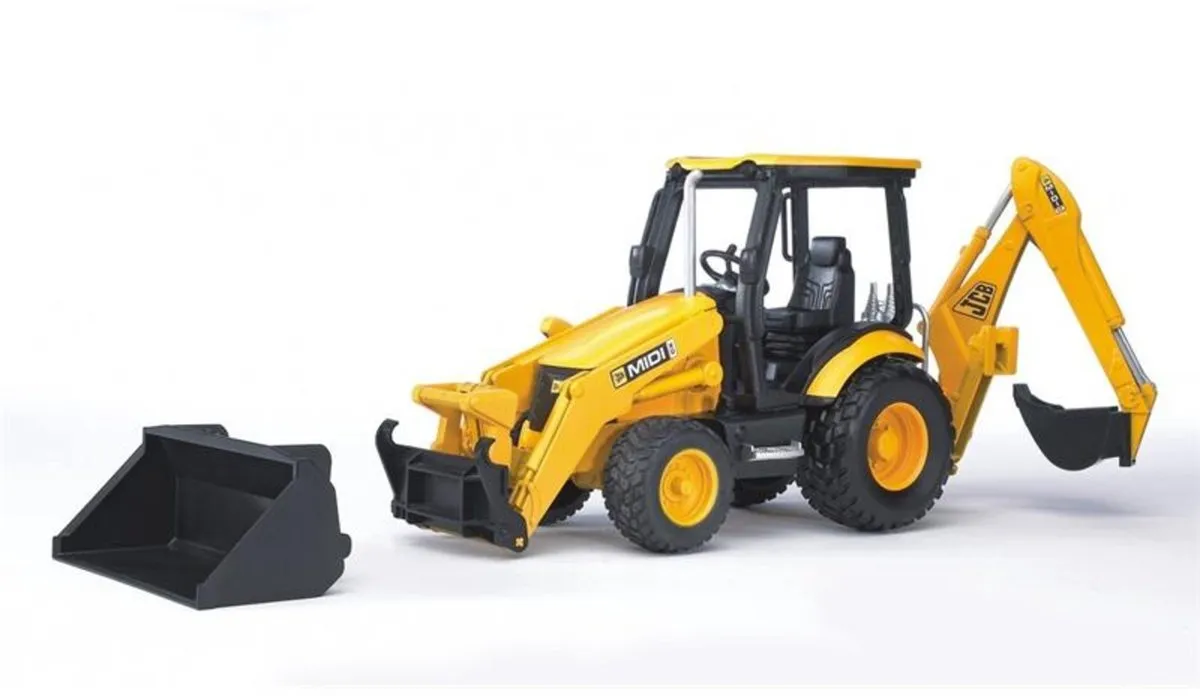 Bruder JCB Midi CX Tractor 2427 - Geel