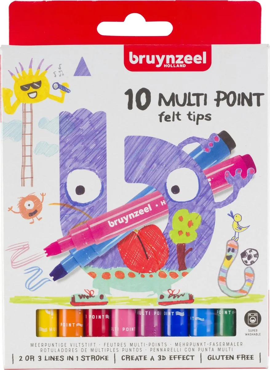 Bruynzeel Kids Multi Point Viltstiften
