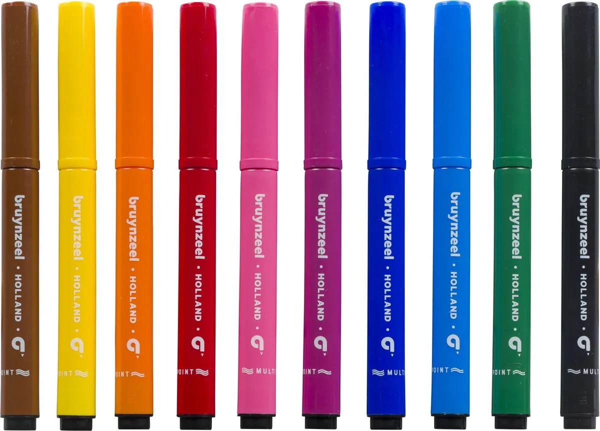Bruynzeel Kids Multi Point Viltstiften - 10 Stuks