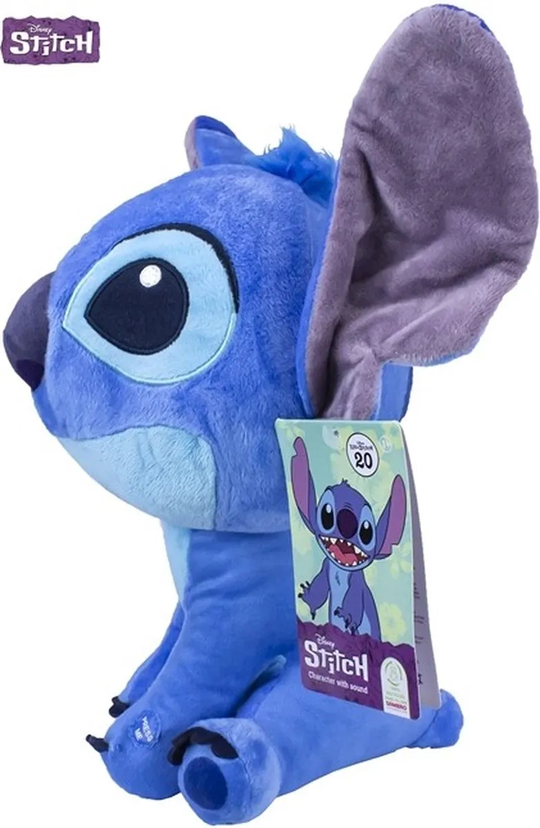 Disney Lilo & Stitch Knuffel Stitch Blauw 30cm