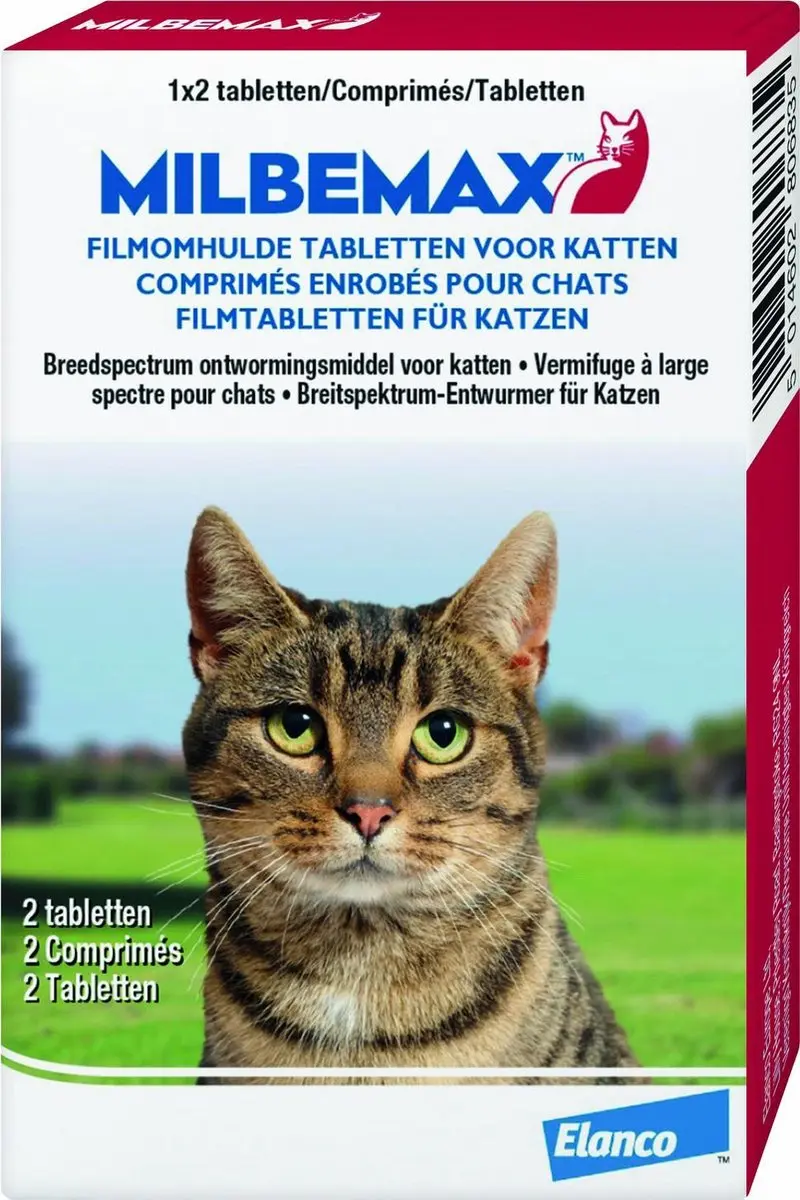 Elanco Milbemax Wormtabletten Grote Kat