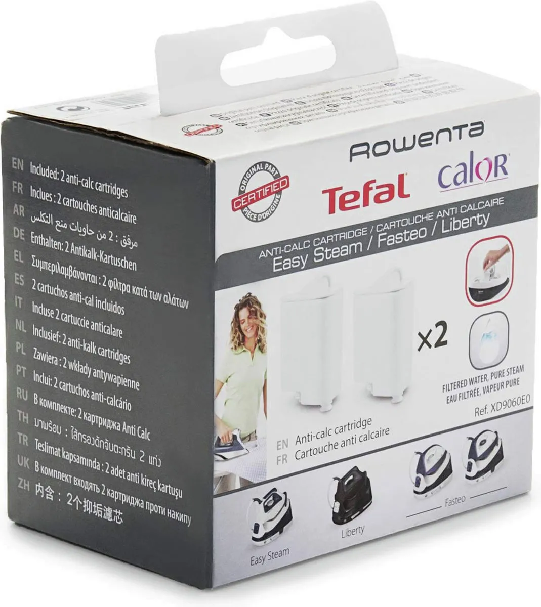 Tefal Antikalk Cartridges XD9060 - 2 Stuks - Wit - afbeelding 6 van 6