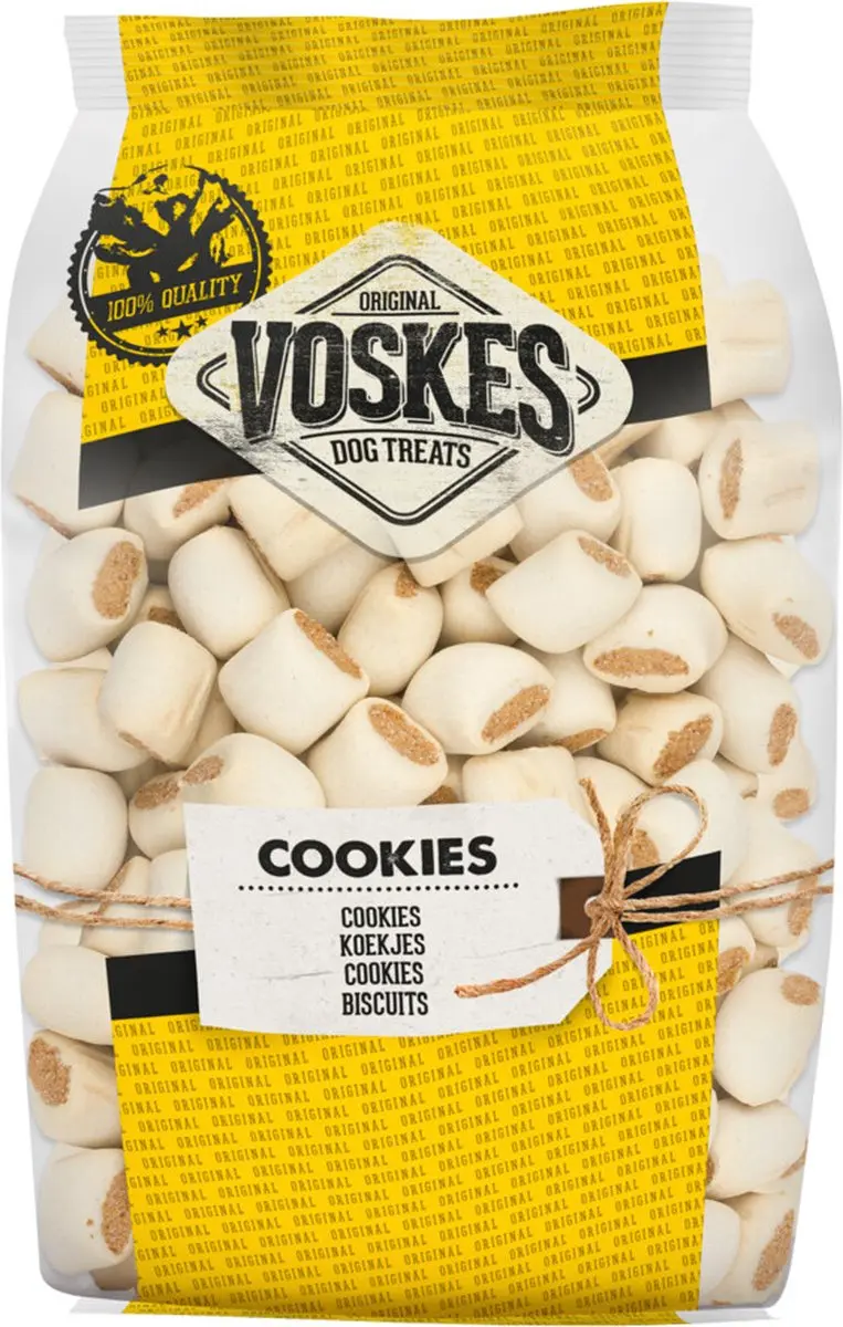 Voskes Hondensnacks Mini Merg Rund - 12x400g