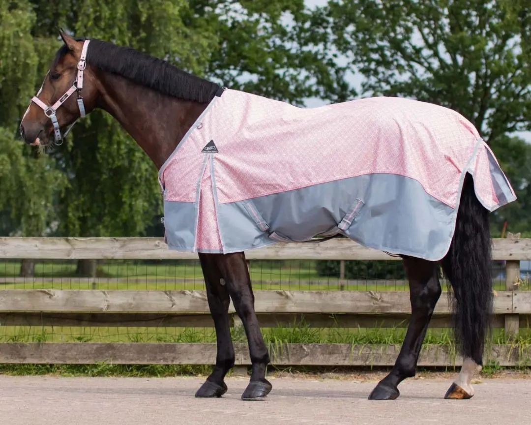 QHP Regendeken met fleece 0gr Turnout Collection