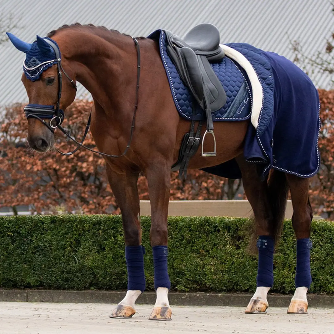 QHP Brilliance Zweetdeken 175cm - Donkerblauw