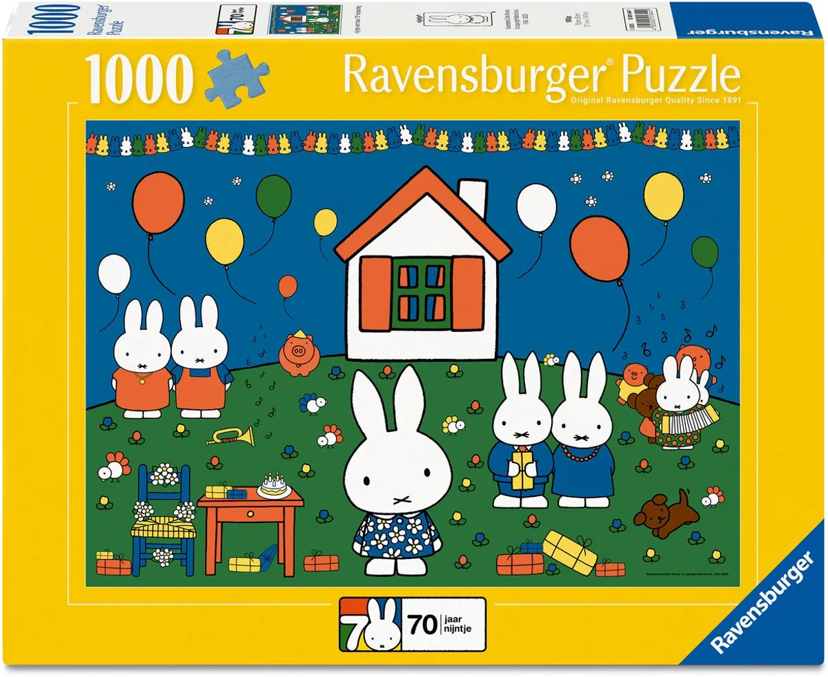 Ravensburger Nijntje 70 Jaar Legpuzzel 1000 Stuks - 70 Jaar Editie