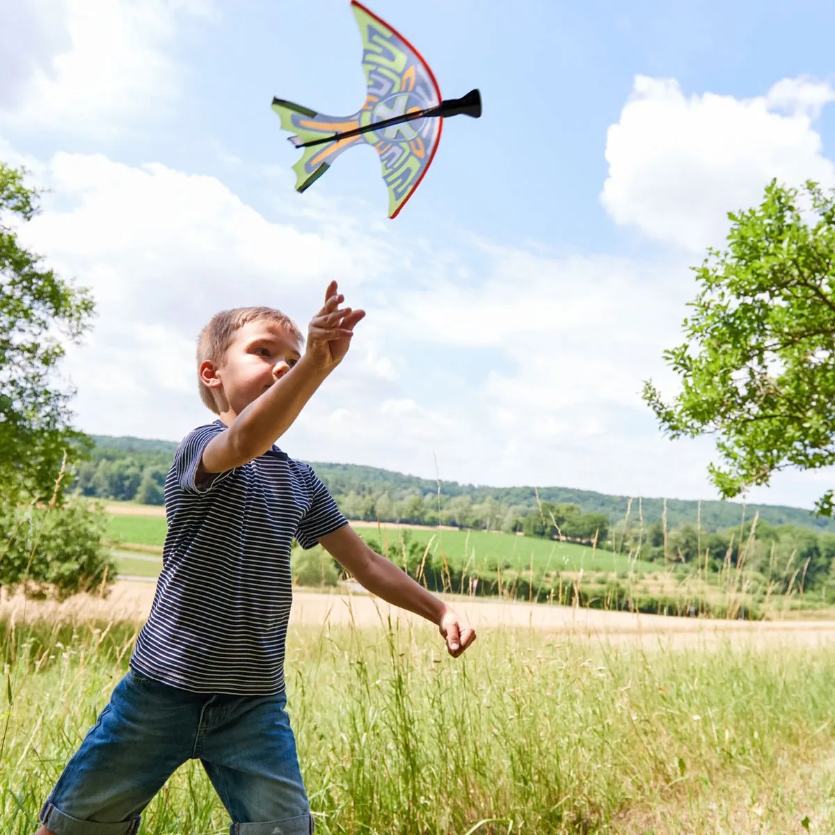 Haba Terra Kids Katapultvliegtuig 29cm - Multicolor