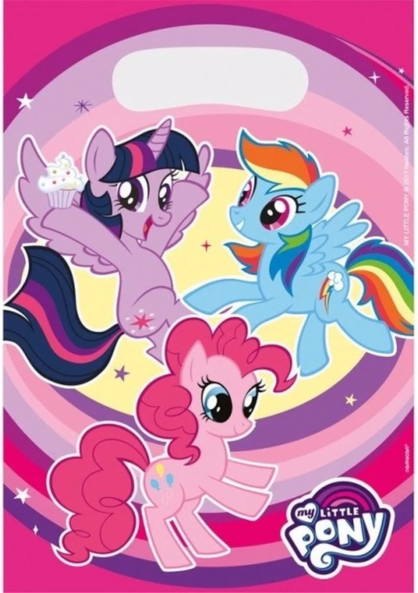 My Little Pony Feestzakjes - 8 Stuks - 23x17cm - Multi - afbeelding 3 van 6