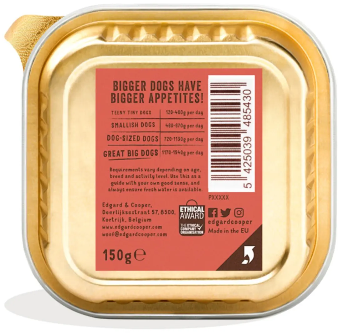 Edgard & Cooper Kuipje Senior Hondenvoer Kip & Zalm - 11x150g