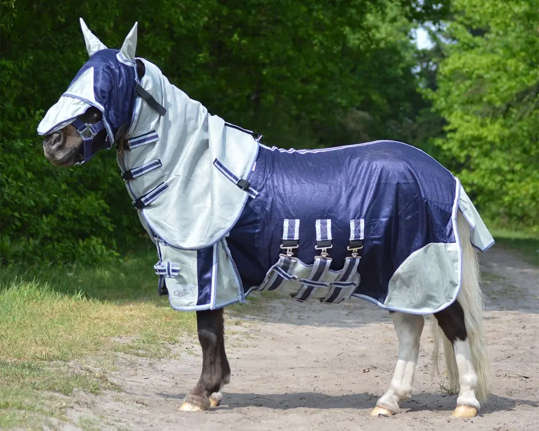 QHP  Deken vliegen falabella Blauw 118