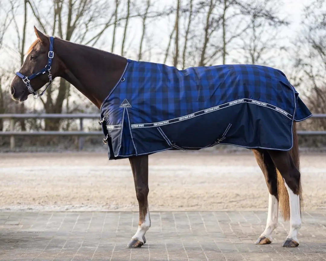 Qhp Deken Turnout Fleece 0gr Donkerblauw