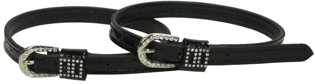 Epplejeck Sporenriemen Epplejeck Double Diamonds Lak Zwart Strass
