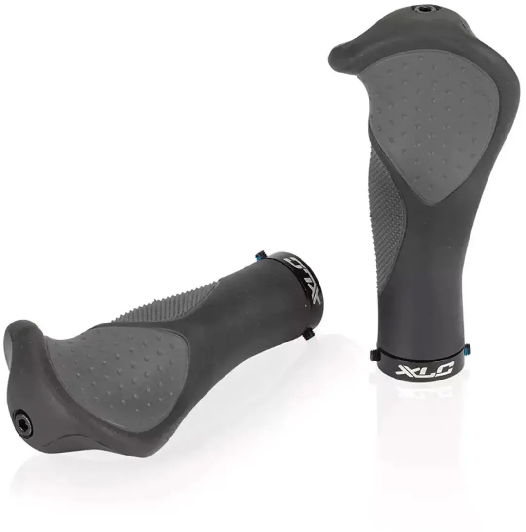XLC GR-S22 Ergo Fiets Handvatten 135mm - Zwart/Grijs - afbeelding 4 van 4