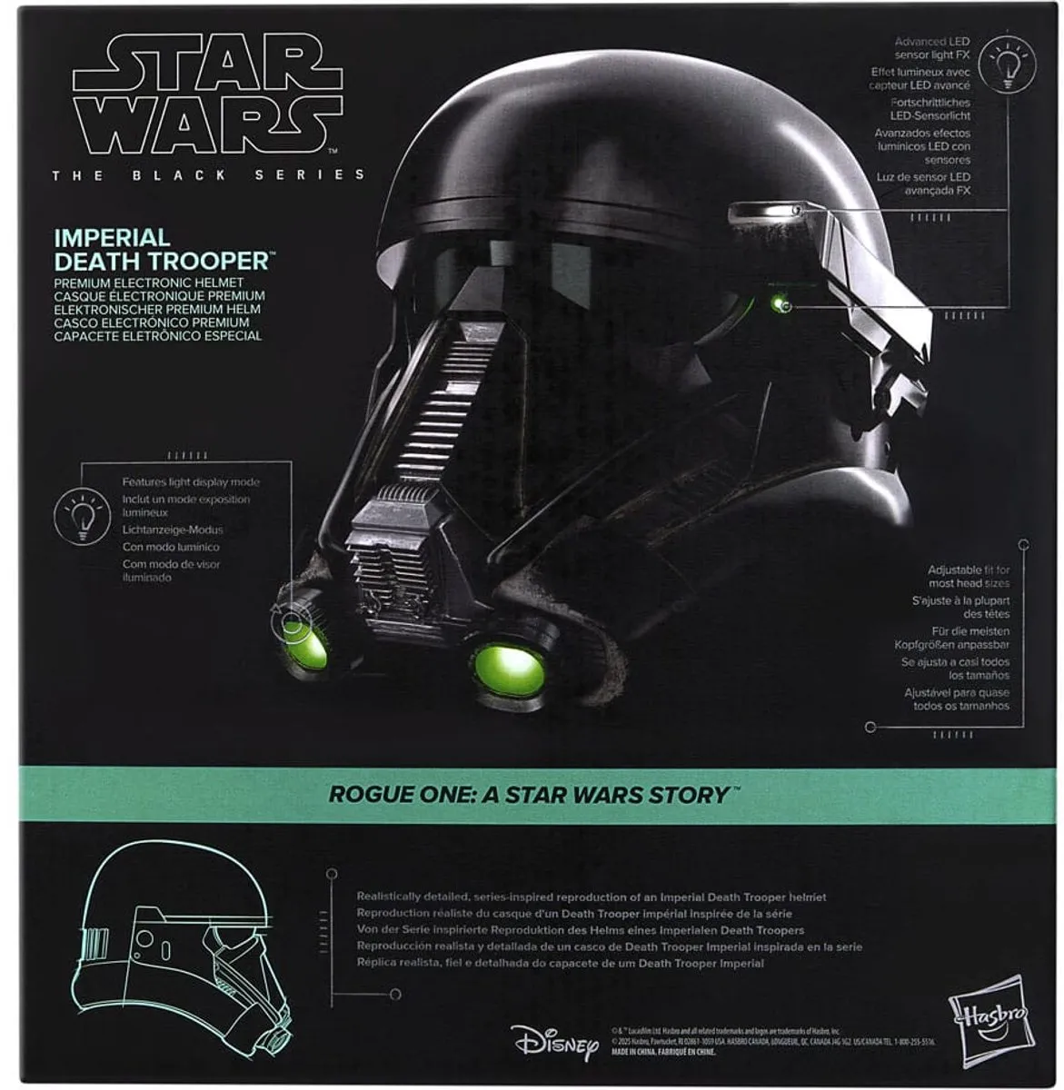 Star Wars Black Series Death Trooper Helm - Zwart