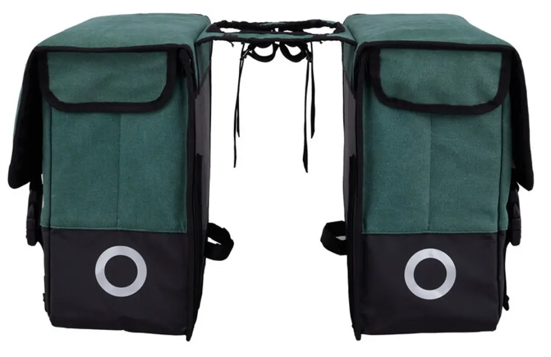 Willex Dubbele Fietstas 48L - Hunter Green/Zwart - afbeelding 6 van 6