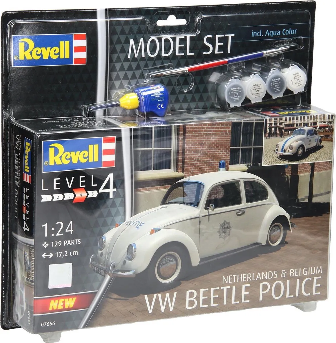 Revell 67666 Volkswagen Kever Politie NL/BE Modelbouwset 1:24