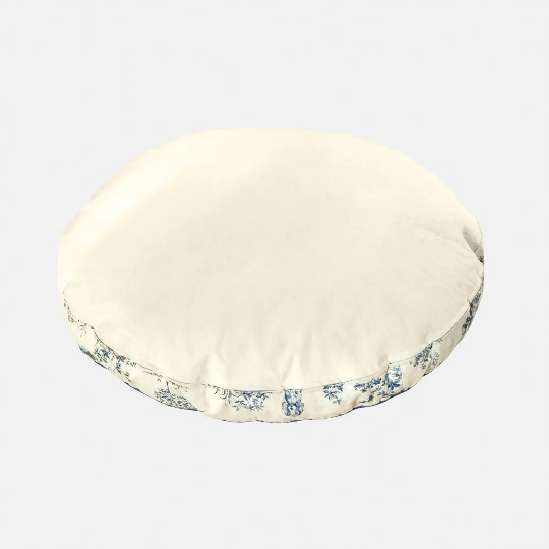 Loberon Ymélorine Hondenmatras - Crème/Blauw