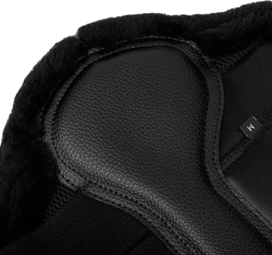 LeMieux Fleece Edge Mesh Borstelbeschermers - L - Zwart