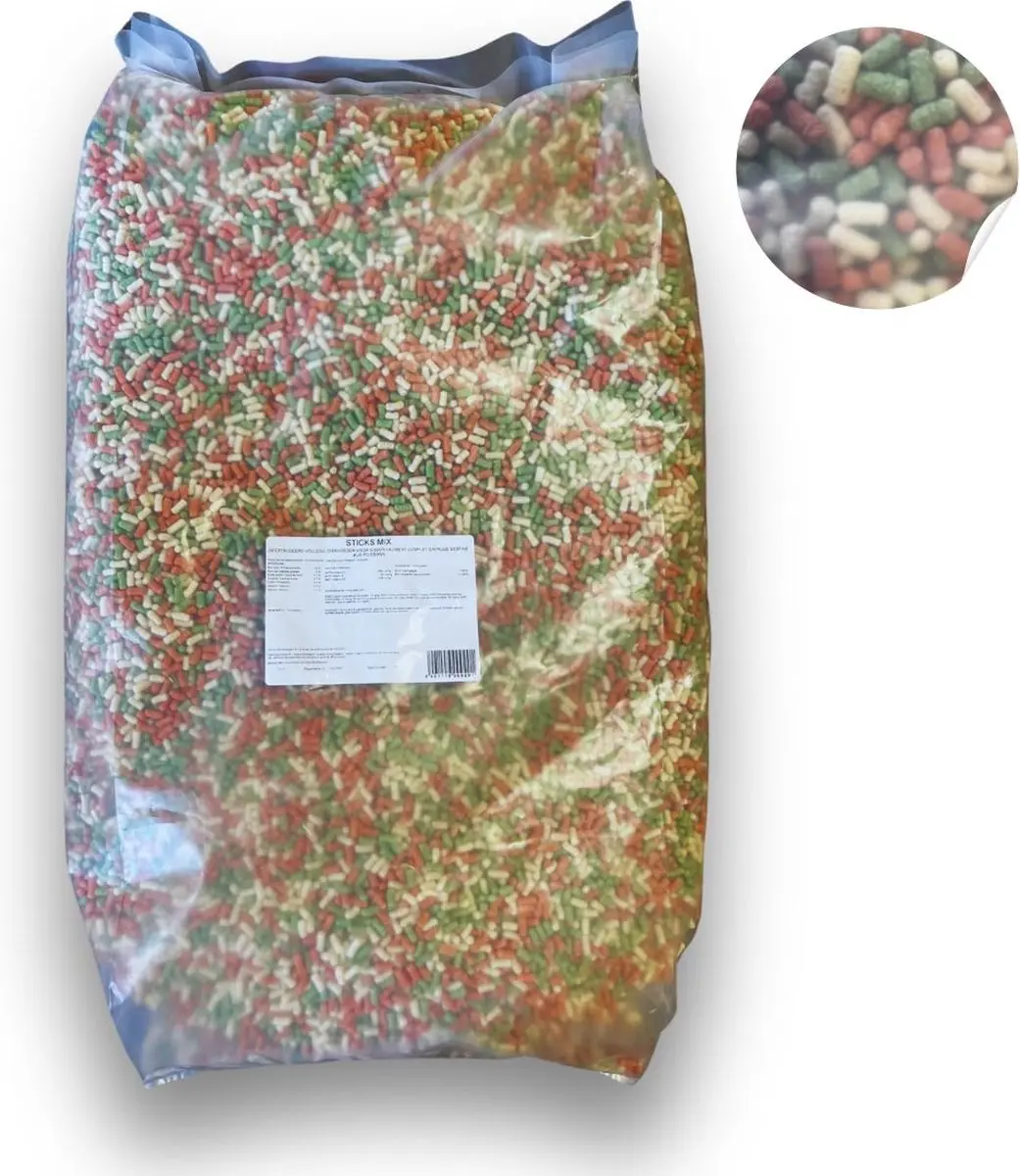 Famiflora Sticks Mix Vijvervisvoer 40L - 3kg - Met spirulina - afbeelding 6 van 6