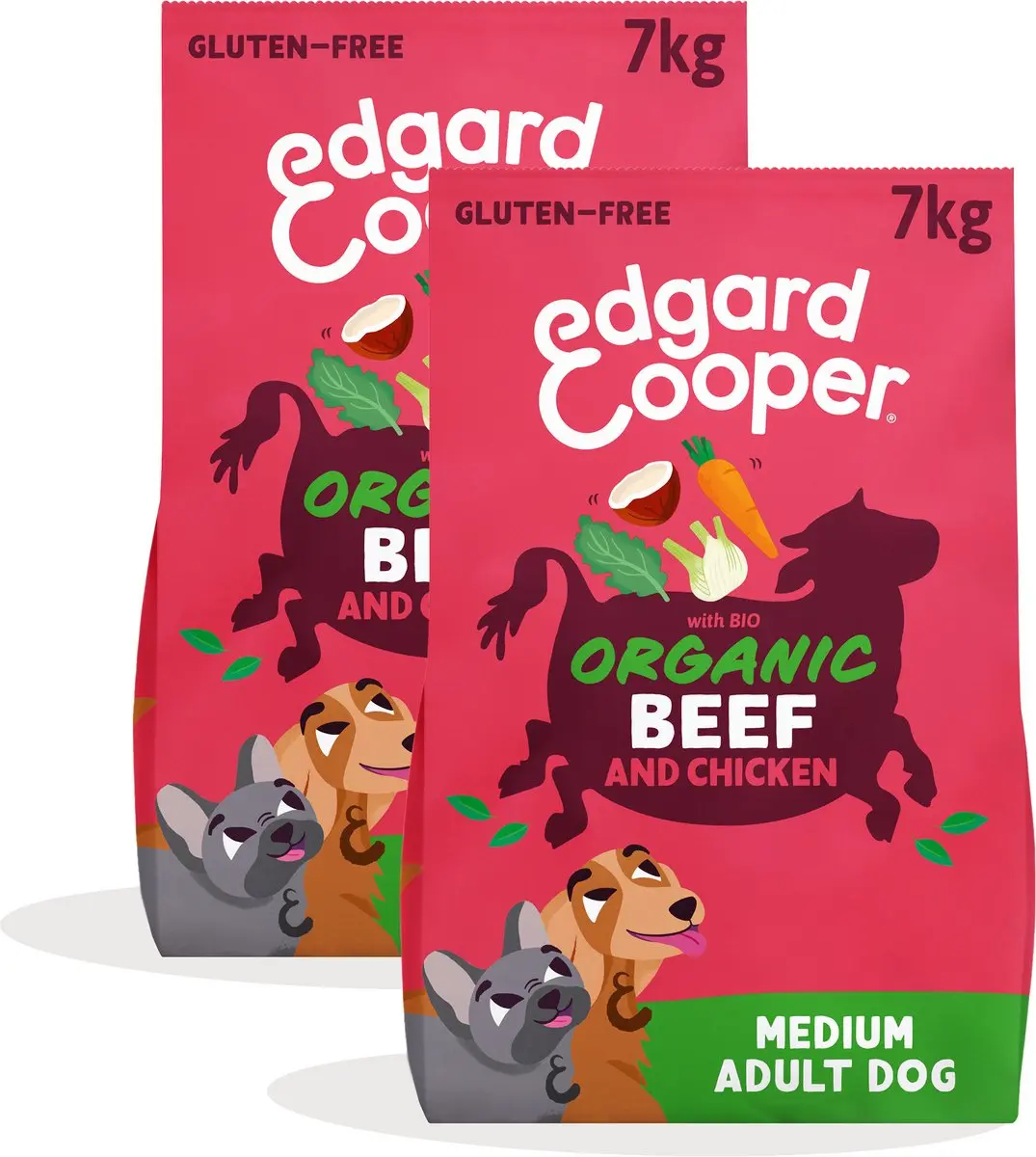 Edgard Cooper 2x Organic Graanvrij Hondenvoer