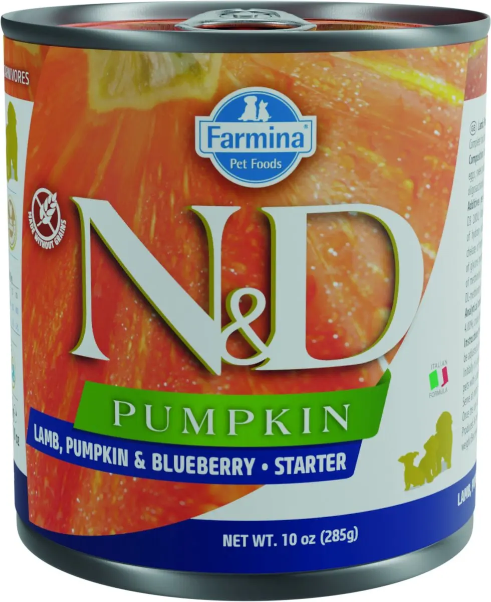 N&D Pumpkin Starter natvoeding voor pups Lam 285 gr.
