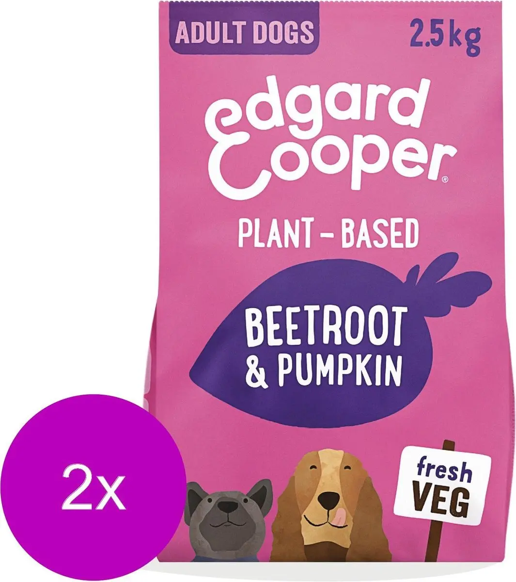 Edgard & Cooper Plantbased Adult Rode Biet&Pompoen