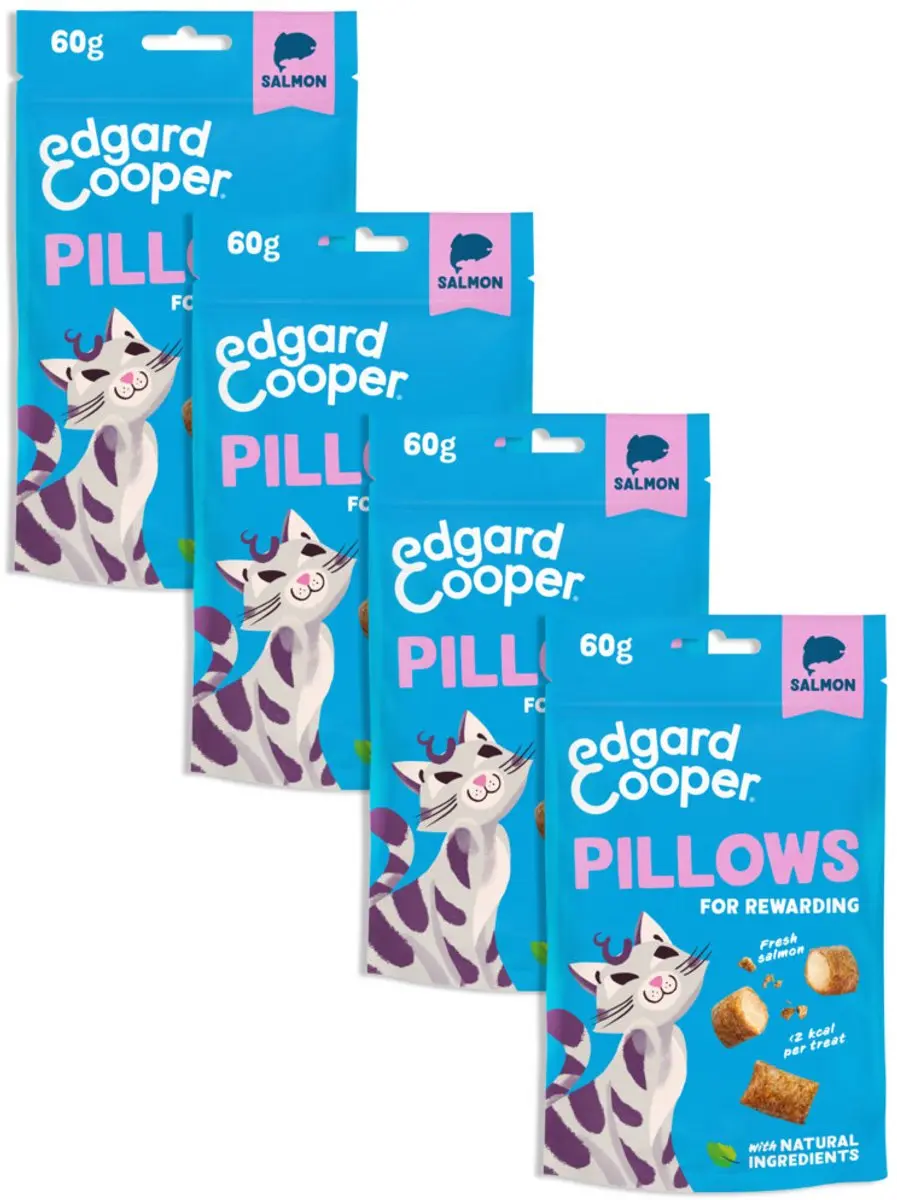 Edgard & Cooper Pillows Zalm Kattensnoepjes 240g