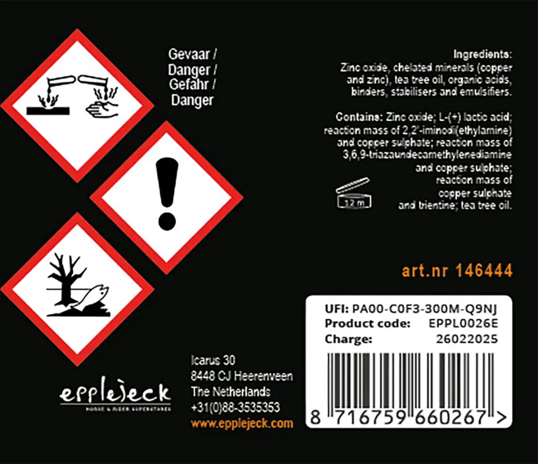 Epplejeck Hoef Zinkpasta - 2 Stuks
