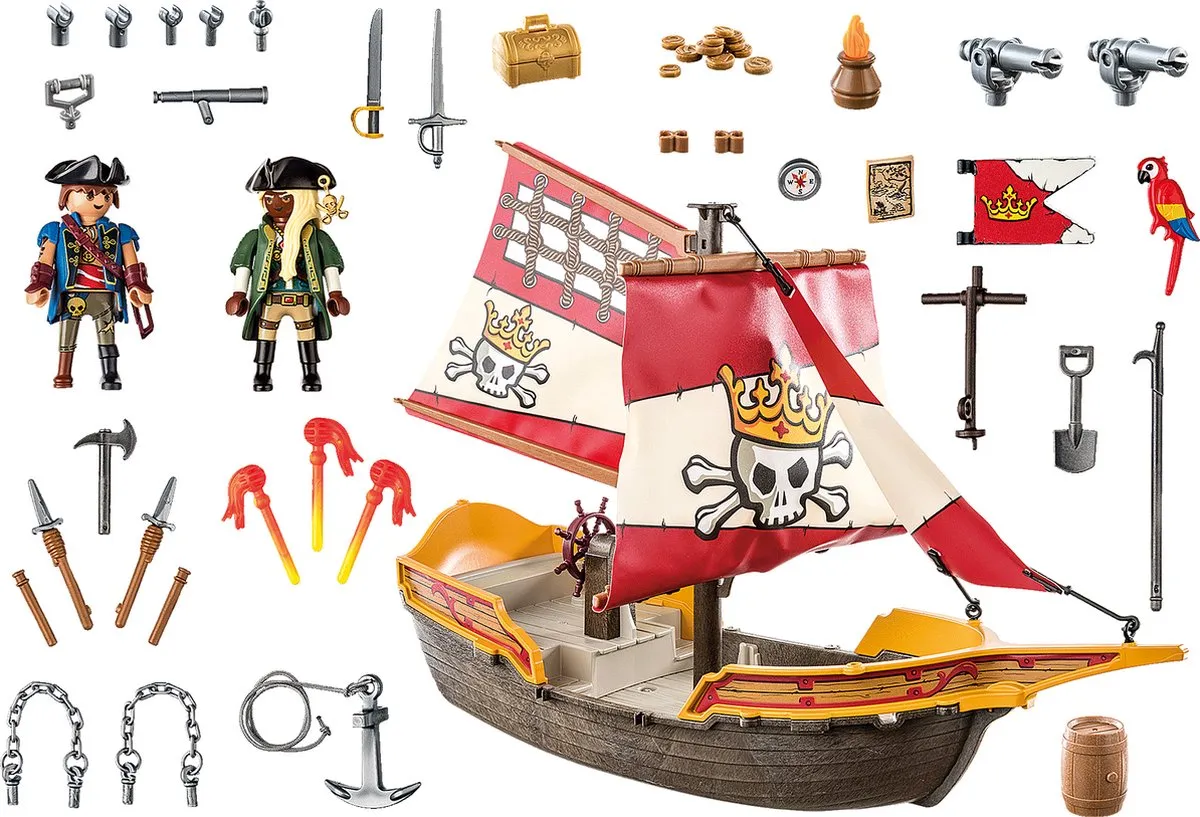 Playmobil Pirates Piratenschip 71418 - Multicolor