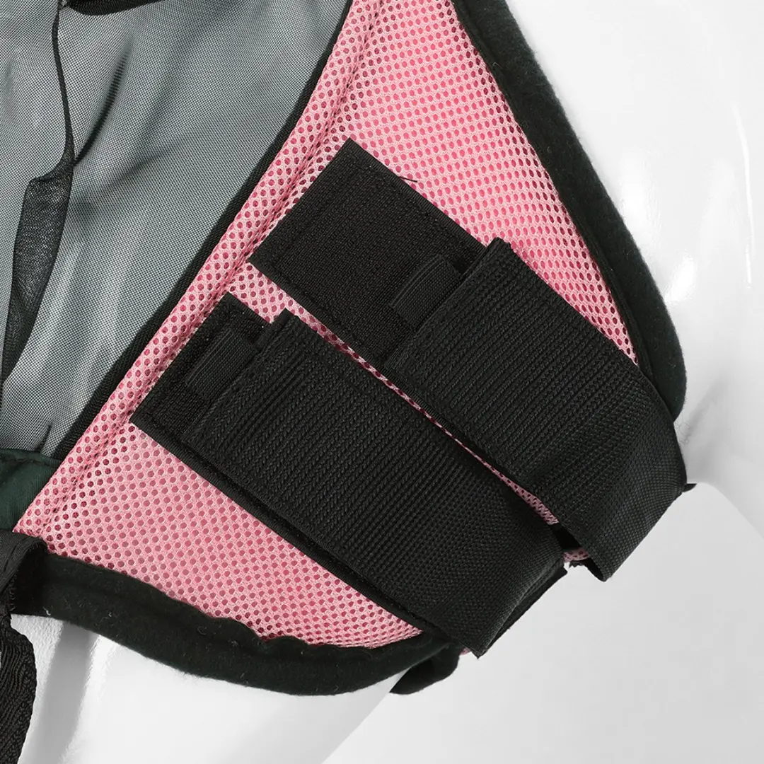Horsegear Vliegenmasker HGAfneembare Neusflap - Extra Groot - Roze