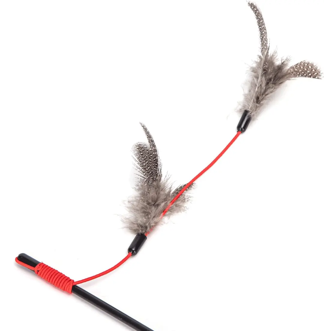Nobleza Kattenhengel met Veren - 48cm