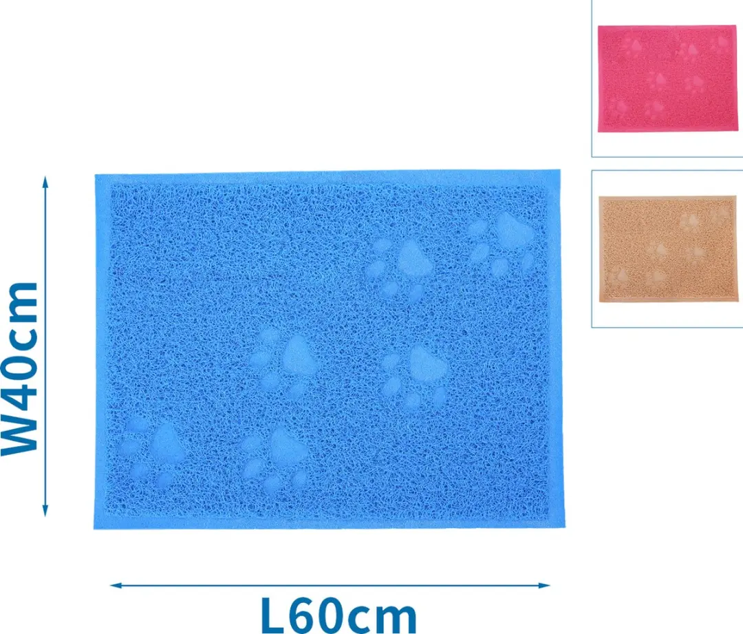 Nobleza Kattenbakmat Schoonloopmat Blauw M