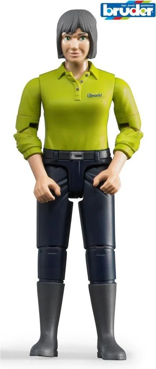 Bruder BR-60405 Pop met Groene Shirt & Zwarte Broek