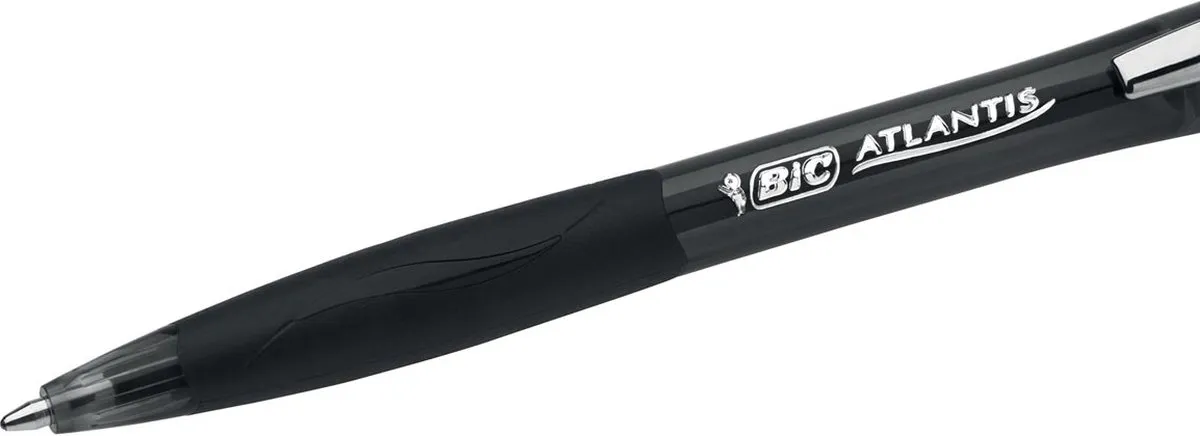 Bic Atlantis Soft 1mm Balpen - Zwart