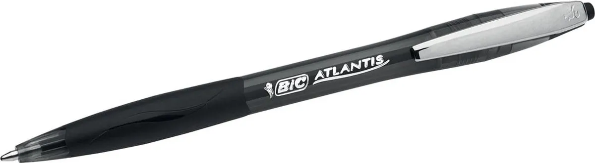 Bic Atlantis Soft 1mm Balpen - Zwart