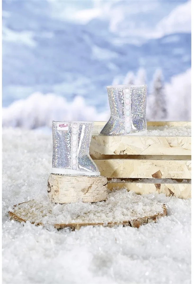 Baby Born Hoge Winterlaarzen 43cm - Zilver