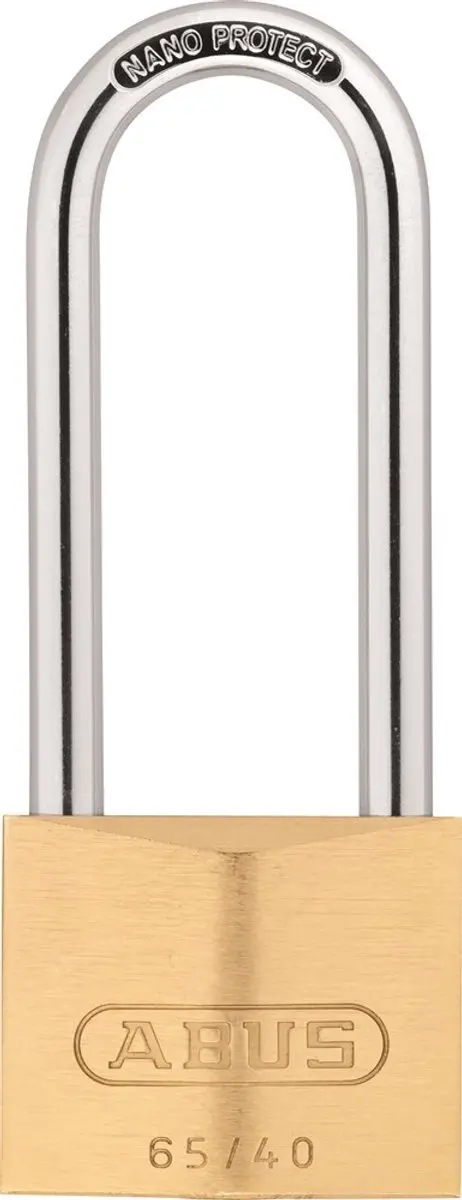 ABUS HB63 Hangslot 40mm - Gelijksluitend KA406 - Messing/Gehard Staal