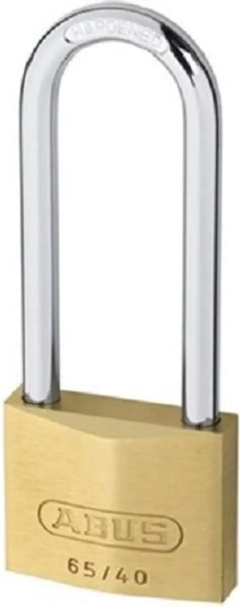 ABUS HB63 Hangslot 40mm - Gelijksluitend KA406 - Messing/Gehard Staal