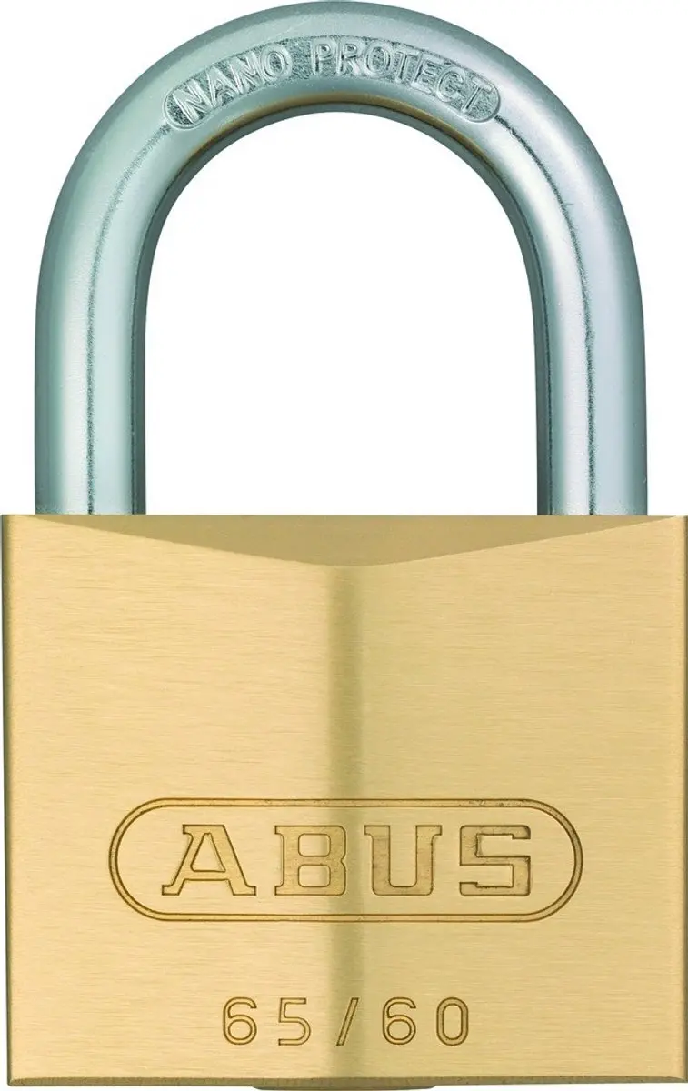 ABUS HB63 Hangslot 40mm - Gelijksluitend KA406 - Messing/Gehard Staal